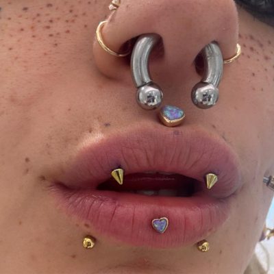 Ashley Lip Face piercing liverpool