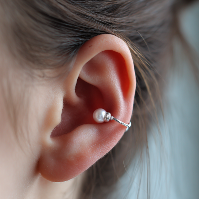 Flat Helix piercing