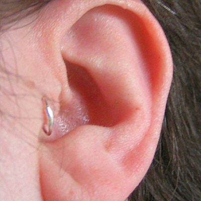 Tragus ear piercing