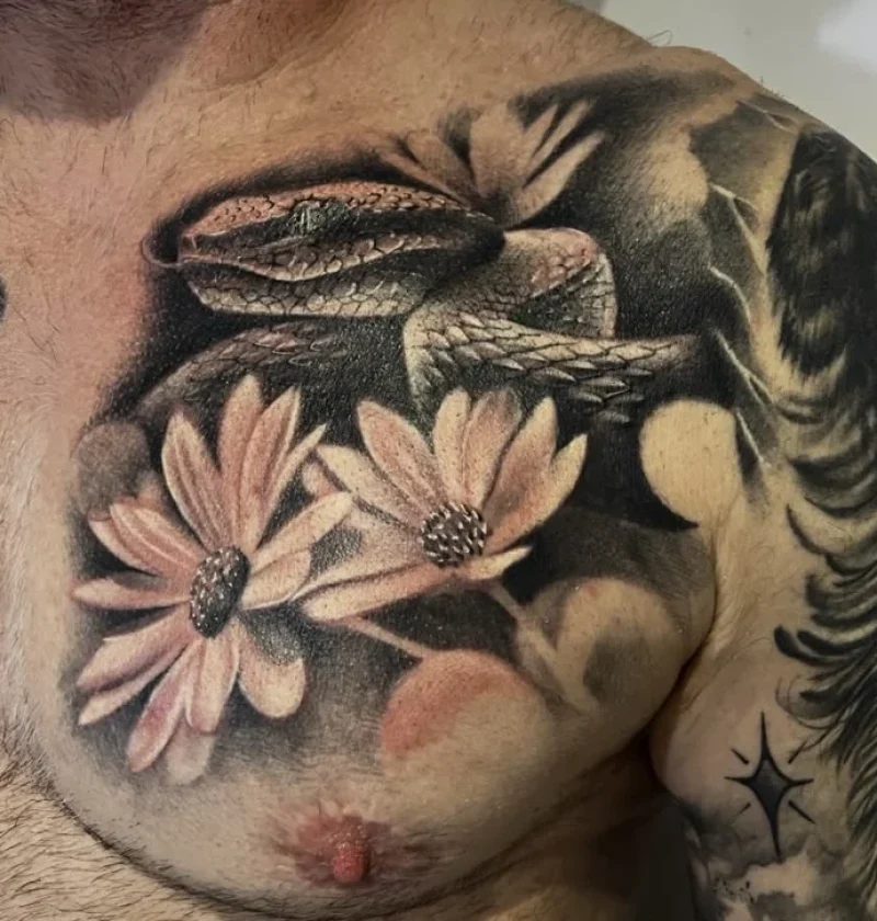 Detailed custom tattoo work by Danny