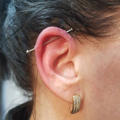 scaffold ear piercing new