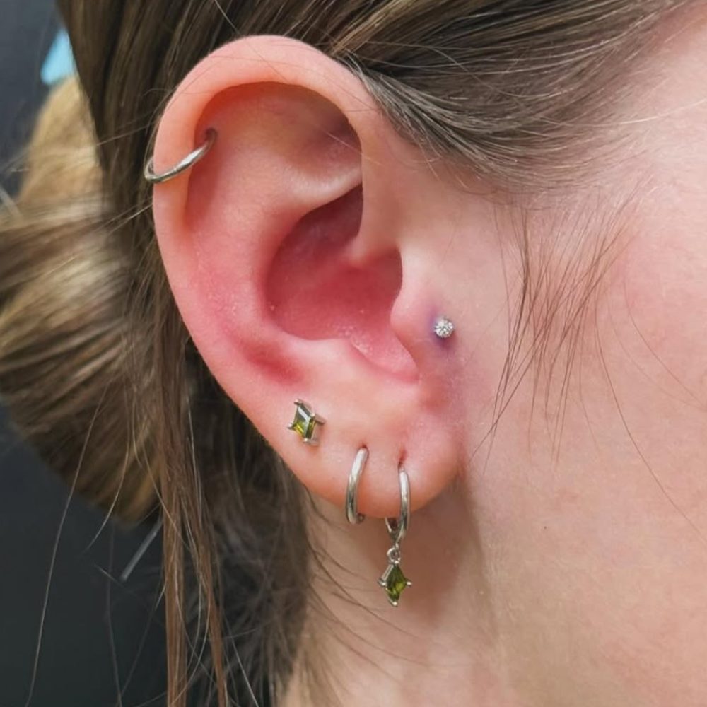 tragus new piercing